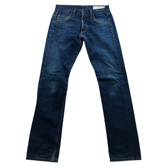 Rag & Bone Woman's Jeans Size 28 Fit 3 Slim Straight Leg Blue Denim Casual Class - Picture 1 of 16